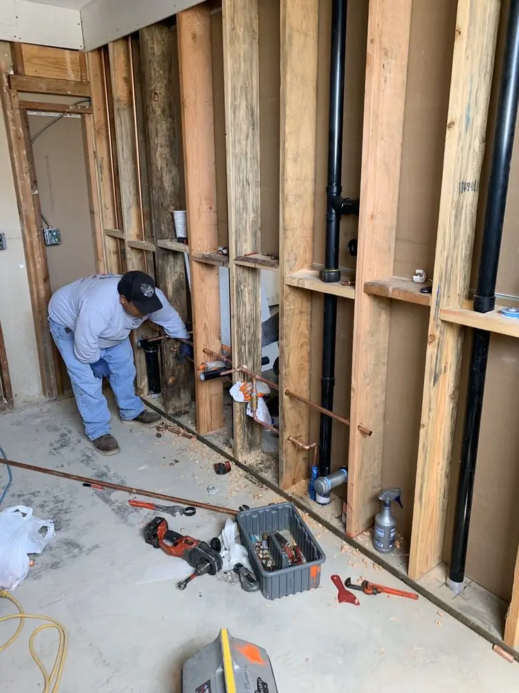 Commercial rough-in plumbing for Gas Line Repair in Chestnut Ridge